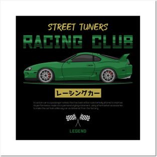 Racing Legend Green Supra mk4 JDM Posters and Art